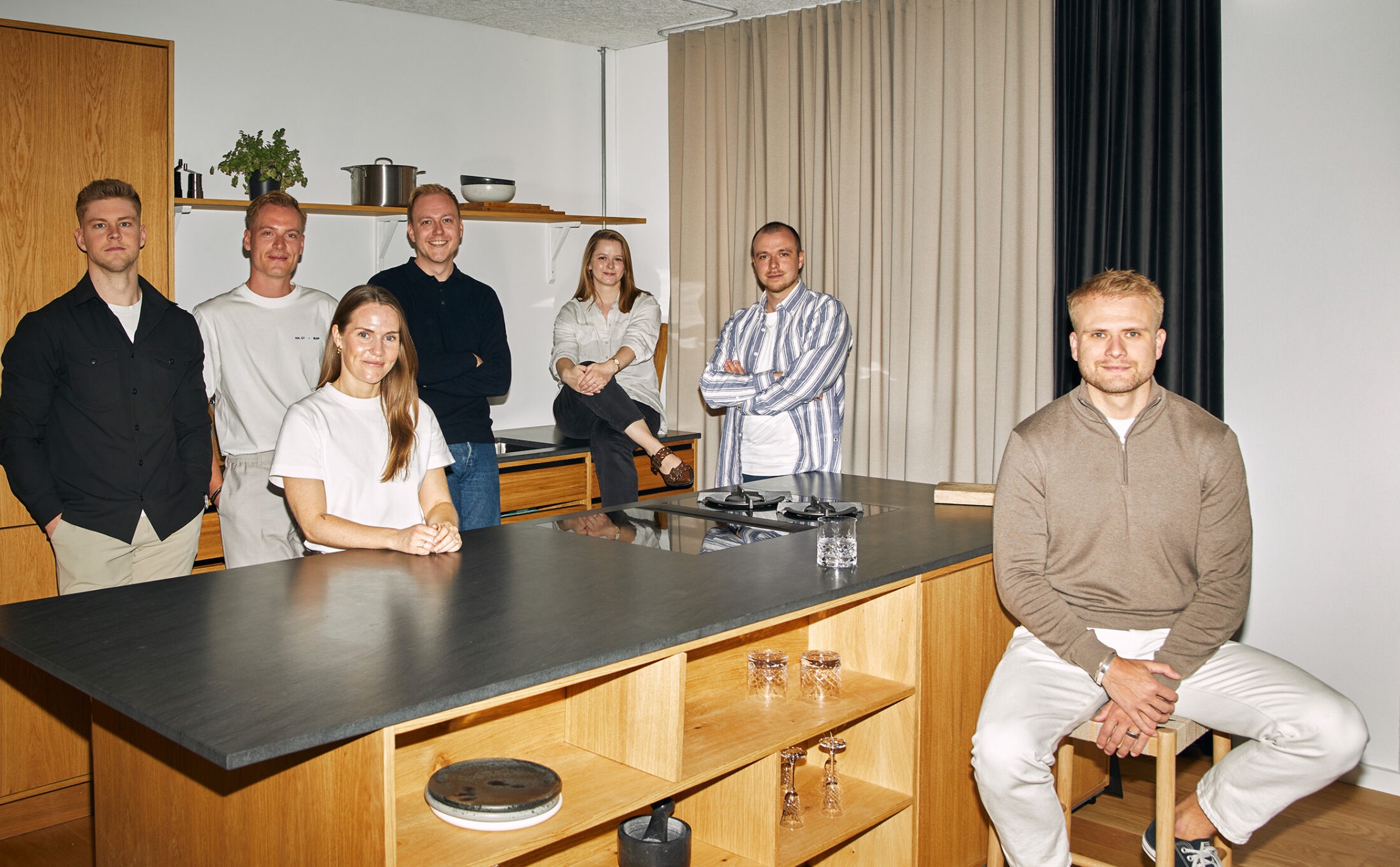 Neble & Rohde team in their office kitchen
